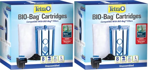 Vista 13 de Cartuchos de filtro Tetra Whisper Bio-Bag para acuarios, filtro grande para peces de agua dulce y marina, elimina olores y decoloración, fácil