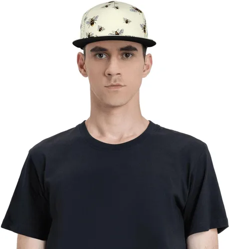 Vista 5 de Cartoon Animal Baseball Cap for Men Women Classic Snapback Hip Hop Flat Bill Brim Adjustable Visor Beach Trucker Hat