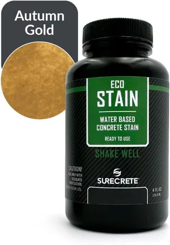 Vista 19 de Surecrete Eco Stain - Tinte a base de agua para hormigón, probador de 4 onzas, nogal