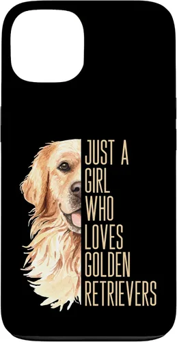 Vista 7 de Cute Golden Retriever - Just a Girl who Loves Goldens Case for iPhone 17