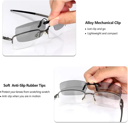 Vista 4 de Gafas de sol polarizadas CLIP-ON para Oakley RHINOCHASER OX3111 52x19 3111