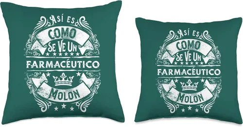 Vista 3 de Regalo Original Super Mejor Farmacéutico Regalos Un Farmacéutico Molon Divertido para Hombre Farmaceutico, 16 x 16 pulgadas, Multicolor