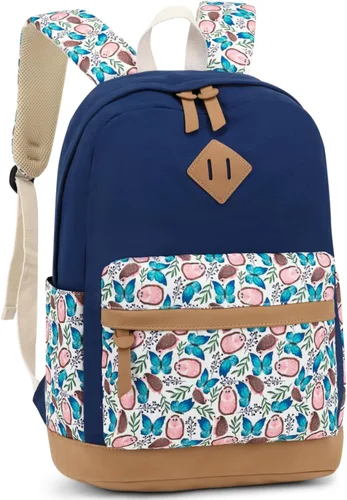 Vista 9 de Leaper Mochila escolar linda para niñas: bolsas de lona Kawaii para niñas de 10 a 12 años - Mochilas de viaje para laptop para adolescentes