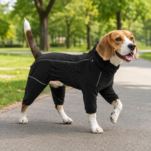 Vista 8 de Lovelonglong Abrigo cálido para perro, chaqueta resistente al viento para perros pequeños, medianos y grandes, abrigo de invierno de forro polar