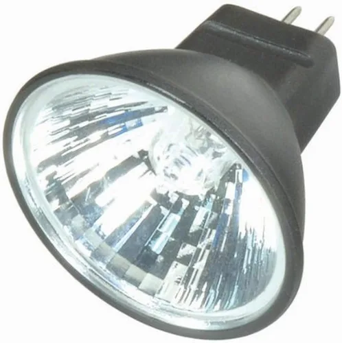 Vista 2 de Satco S4170 - Bombilla halógena MR11 de 20 W, base GZ4, 12 voltios, parte trasera plateada, patrón de 30 haz, sin rayos ultravioleta nocivos
