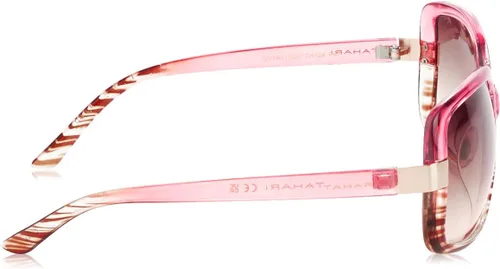 Vista 3 de TAHARI Gafas de sol rectangulares protectoras Th124 de gran tamaño 100% Uv400 para mujer. Regalos elegantes para ella, 2.283 in