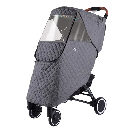 Vista 8 de Funda impermeable para cochecito de bebé, universal, resistente al viento, protección contra el clima, agujeros de aire, protección contra el polvo