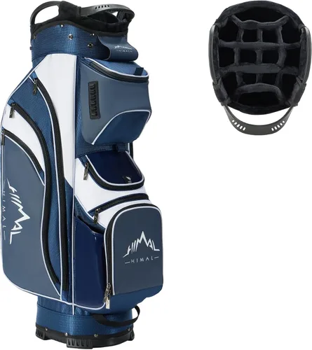 Vista 11 de UNIHIMAL Bolsa de carrito de golf de 14 vías con divisor de longitud completa, bolsa de golf de piel sintética de alta calidad con parte superior