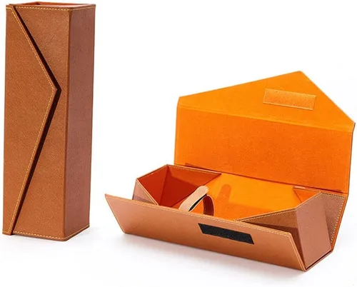 Vista 8 de DB11 Cajas de vino para champán - Caja de vino individual plegable (negro)