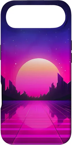 Vista 27 de Retrowave Vaporwave Synthwave 80s Style Case for iPhone 17