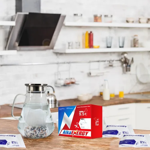 Vista 6 de Bolsas de filtro de agua alcalina, paquete de 3 (5.29 oz cada uno) – Aumenta el pH del agua hasta 9.5, añade minerales esenciales, mejora el sabor