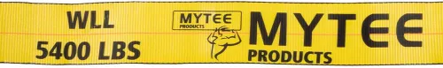 Vista 4 de Mytee Products Correas de trinquete de gancho plano de 4 pulgadas, correas de amarre de trinquete resistentes de 4 x 20 pies con ganchos planos