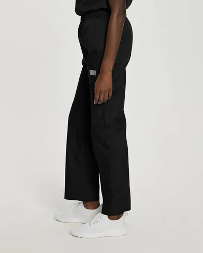 Vista 2 de Scrub Zone 83221 - Pantalones elásticos tipo cargo de 3 bolsillos para mujer, gris