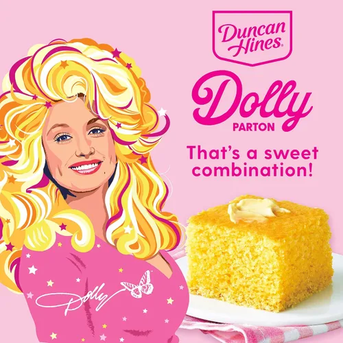 Vista 5 de Duncan Hines Mezcla para Pan de Maíz Dulce y Muffins de Dolly Parton, 16 oz.
