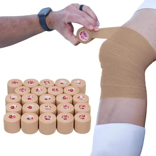 Vista 6 de Cramer Eco-Flex Cinta Elástica Extensible Autoadhesiva de Auto-Pegado, Cinta Cohesiva, Cinta Elástica Flexible para Deportes, Suministros de Negro