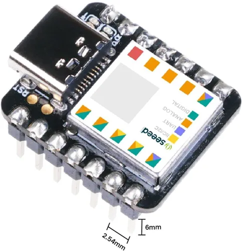 Vista 4 de Seeed Studio XIAO SAMD21 (pre-soldado) El microcontrolador Arduino más pequeño basado en SAMD21 con interfaces ricas, 100% compatible con Arduino
