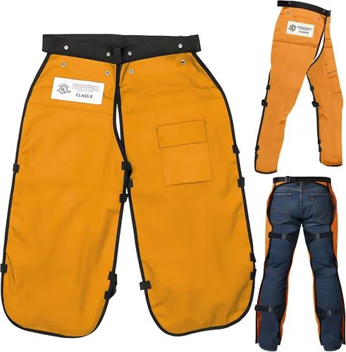 Vista 9 de MGP SUPPLY Apron Style Chainsaw Chaps with Pocket & Adjustable Waist Lightweight Class B Protective Safety Equipment