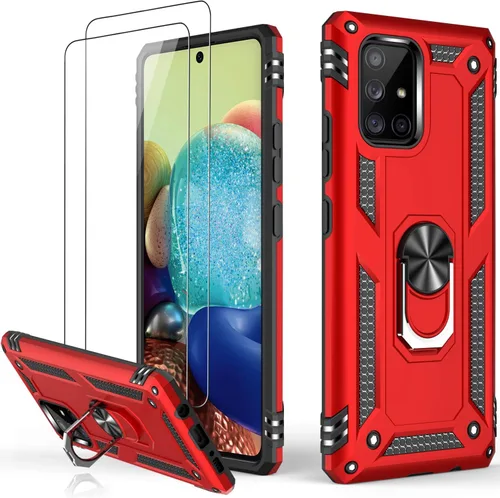 Vista 7 de LUMARKE Funda para Galaxy A51 4G con Protector de Pantalla, Pasa Prueba de Caída de 16 pies de Grado Militar, Cubierta Protectora para Teléfono