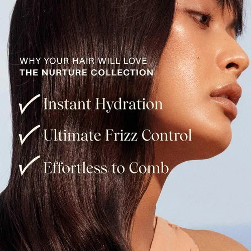 Vista 3 de JVN Nurture - Acondicionador hidratante, 10 onzas líquidas, desenreda y suaviza el cabello, acondicionador hidratante y nutritivo profundamente