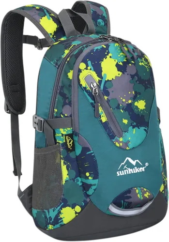 Vista 13 de sunhiker Pequeña mochila de senderismo para mujeres y hombres, 20L, ligera, mochila de viaje, mochila casual para ciclismo, acampar al aire libre