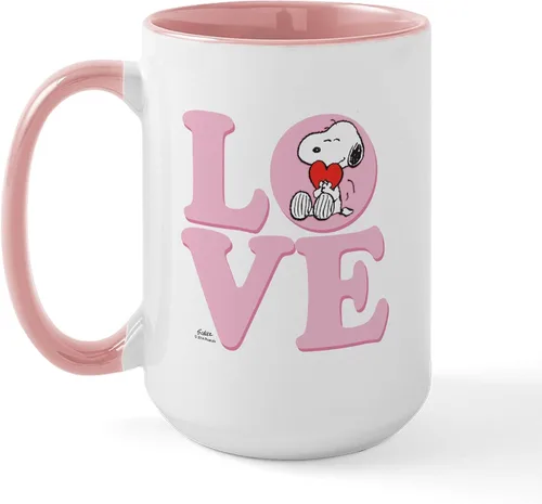 Vista 145 de CafePress SNOOPY Joe Cool - Taza de café de cerámica (15.0 fl oz)