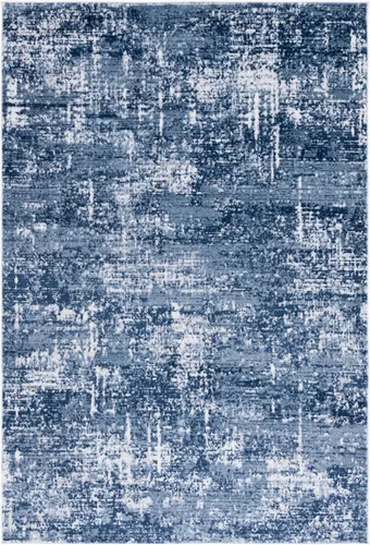 Vista 46 de SAFAVIEH Amelia Collection ALA700A - Alfombra decorativa de 2'2" x 4', diseño moderno abstracto, color marfil y azul, no desprende pelusa y de fácil