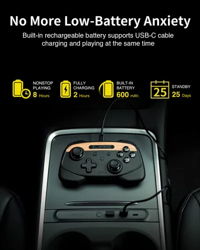 Vista 8 de Jowua Multi-Device Wireless Controller Compatible for Tesla 2025 New Model Y Model 3/Y/S/X/cybertruck Compatible for Switch, one controller set
