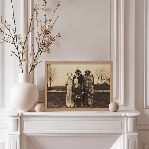 Vista 5 de Poster Master Póster de fotografía vintage, impresión gótica retro, regalo para artista, amigo, Halloween, familia espeluznante, disfraz extraño