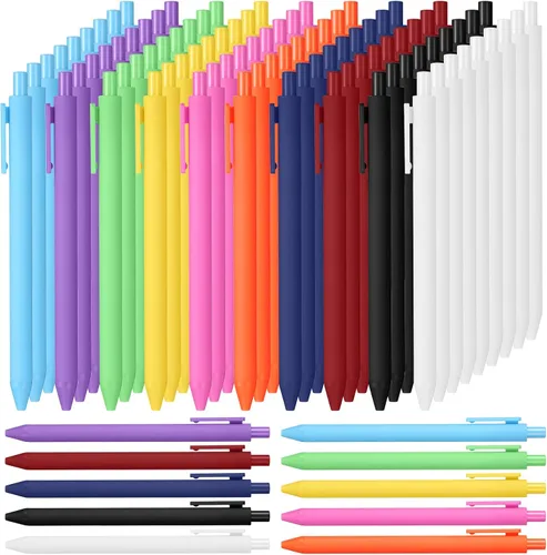 Vista 8 de Teling 100 bolígrafos inspiradores a granel motivacionales a granel con frases divertidas, regalo de agradecimiento positivo para adultos de regreso