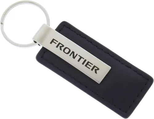 Vista 2 de Au-TOMOTIVE GOLD Llavero de cuero rectangular para Nissan Frontier (negro), Negro