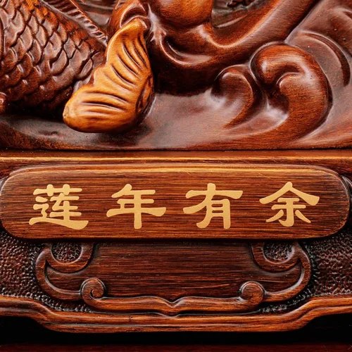 Vista 7 de Estatua china de feng Shui, estatua de Feng Shui, escultura de resina de pescado, riqueza, prosperidad, decoración del hogar, oficina, regalo