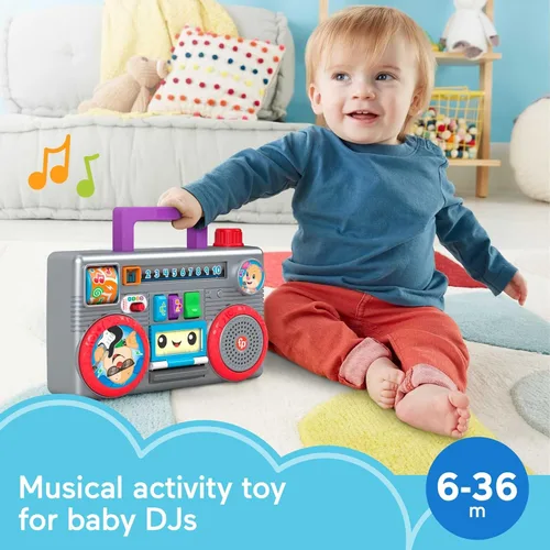 Vista 2 de Fisher-Price Juguete para bebé Laugh & Learn Busy Boombox