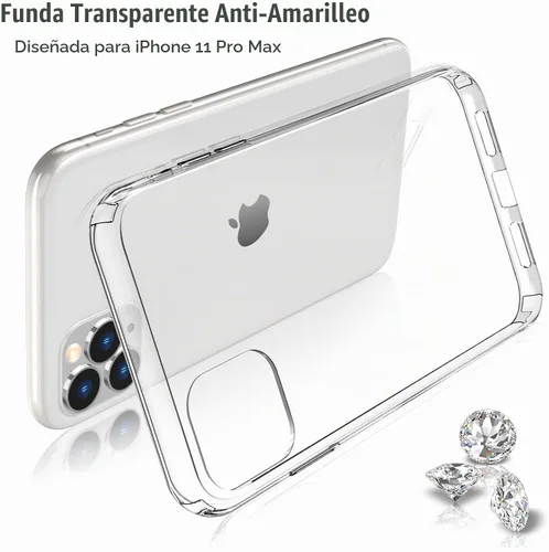 Vista 3 de JJGoo Funda compatible con iPhone 11 Pro Max, transparente, suave, a prueba de golpes, delgada, funda protectora delgada para teléfono de 6.5