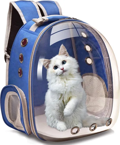 Vista 10 de Henkelion Mochila de viaje Bolsa de transporte de burbujas para perros pequeños y medianos, gatos, cápsula espacial para mascotas, perro para Verde