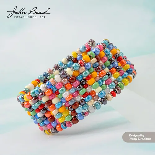 Vista 5 de John Bead 0.85 oz Vial Checa Semilla de Vidrio Perlas 10/0 Perlas Negras para Artesanías de Fabricación de Joyas