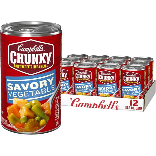 Vista 14 de Sopa Chunky de Campbell’s, sopa de vacuno con verduras del campo, lata de 18.8 Oz