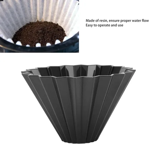 Vista 4 de TOPINCN Filtro de café Gotero Percolador Colador Cónico Origami Filtro de Café Filtro de Cono de Goteo Filtro de Café de Resina Filtro de Café Taza