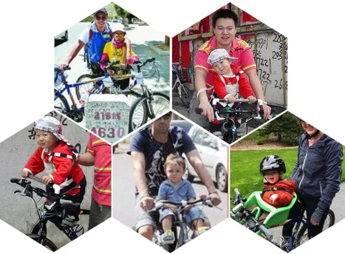 Vista 3 de Bicycle Child Seat, Child Seat Bicycle Front with Handle and Pedal, Bearing Weight 20 Kg, Bicycle Seat Children for Mountain Bike, Men's Bikes and