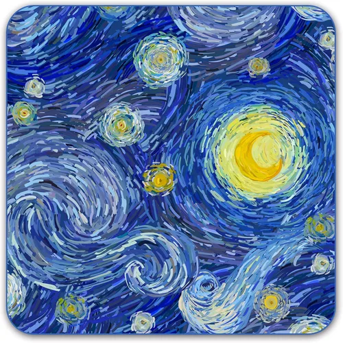 Vista 24 de Alfombrilla de ratón cuadrada de mármol, 9x9 pulgadas, 3mm de grosor, base de goma impermeable y antideslizante