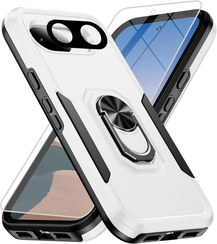 Vista 52 de Funda para Google Pixel 9 Pro XL [protección contra caídas de grado militar de 15 pies] con protector de pantalla y protector de lente, resistente a