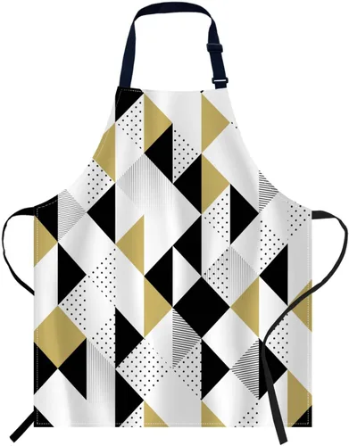 Vista 13 de oFloral Delantal de campo de fútbol americano y pelota, unisex, ajustable, delantal de chef de cocina, delantal para mujeres y hombres para cocina