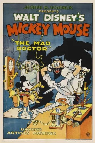 Vista 10 de Mickey Mouse - Walt Disney Movie Poster (The Mad Doctor) (Size: 24" x 36") (Laminated Poster)