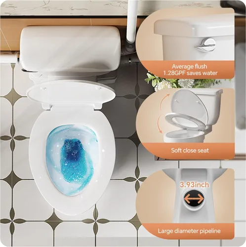 Vista 8 de Inodoro Macerador Upflush con bomba, sistema macerador completo todo en 1