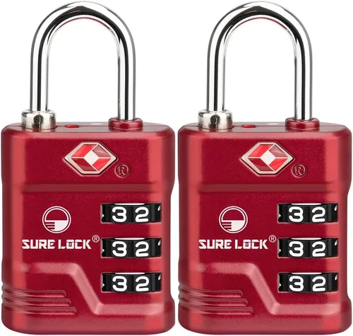 Vista 18 de Cerradura de equipaje aprobada por la TSA SURE LOCK Negro