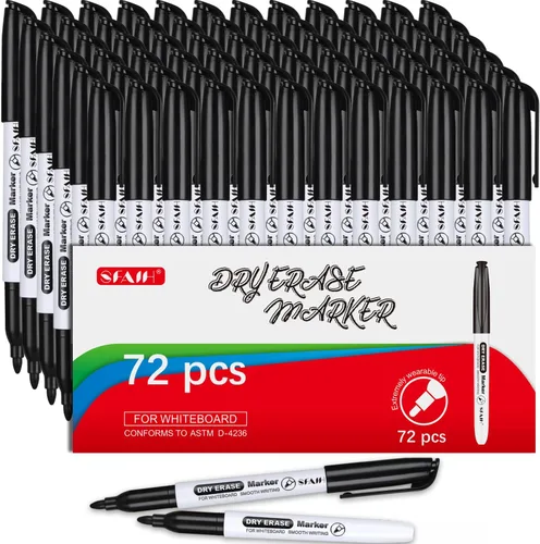 Vista 13 de SFAIH Fine Tip Dry Erase Markers - 15 Pack 15 Assorted Color Whiteboard Erasable Markers, Ideal for Classroom School Office Home Use on White Board
