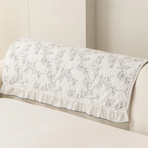 Vista 15 de Fundas para Reposabrazos de Sofá, Fundas de Felpa de Terciopelo Vintage para Sofá, Fundas Antideslizantes para Sillón y Sofá, Almohadillas