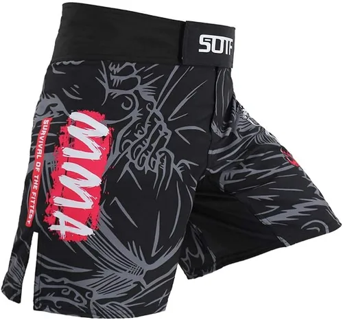 Vista 6 de Pantalones cortos transpirables para correr, MMA, boxeo, fitness, deportes