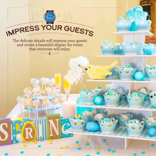 Vista 2 de Molde redondo para torre de cupcakes The Smart Baker, Blanco