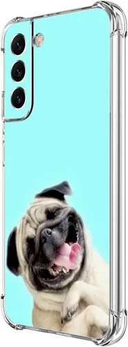 Vista 28 de Funda para Galaxy S22 Plus, protección contra caídas de rosas y mariposas azules, a prueba de golpes, de cuerpo completo, resistente a los arañazos