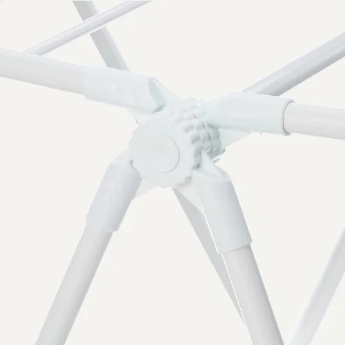 Vista 4 de Amazon Basics Tendedero de ropa de metal plegable de 2 alas, 61x23.6x39.3 pulgadas, blanco